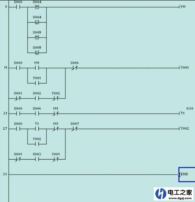 如何编写梯形图及PLC输出接线