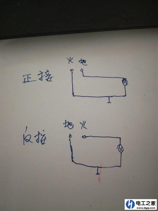 五芯电缆两根接照明正接跳闸反接正常亮是什么原因