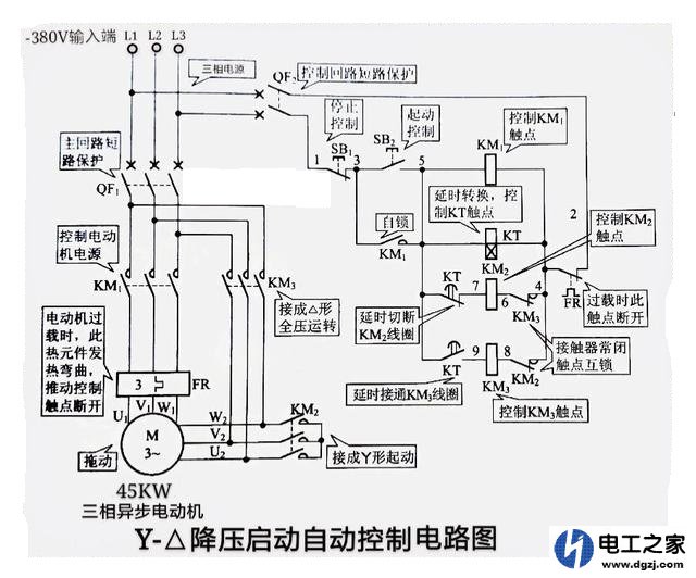 45千瓦8极电机变频器坏了,不用软启动和变频器能直接启动吗