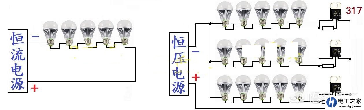 12vLED灯怎么用220v点亮