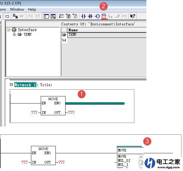 西门子plc的move指令怎么写