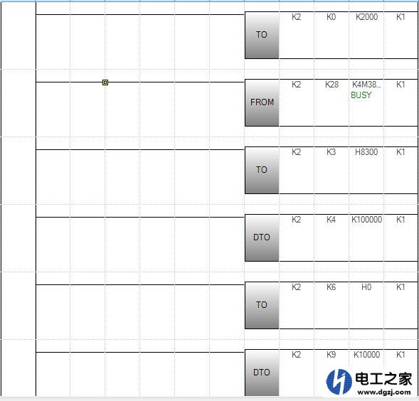 三菱PLC控制伺服正反转梯形图