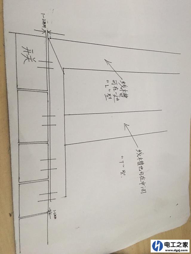 明装三个开关跟两个插座并排装一起怎么走线美观