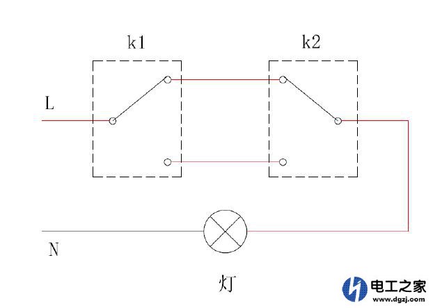 单刀双掷开关如何接线