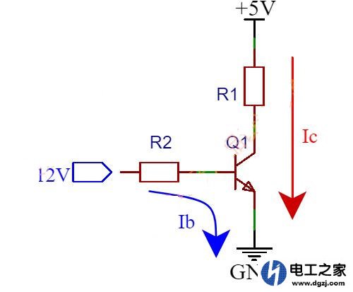 集电极接5V能用12V接到基极控制三极管导通吗