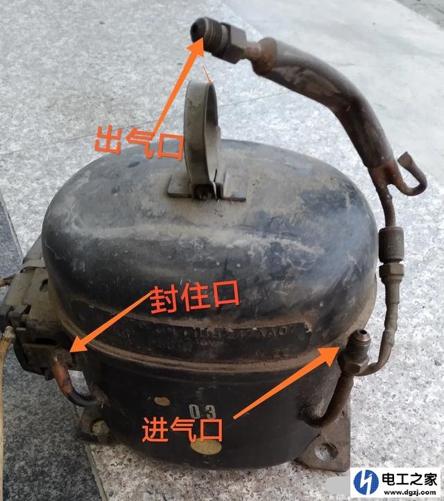 电冰箱压缩机如何改造充气泵