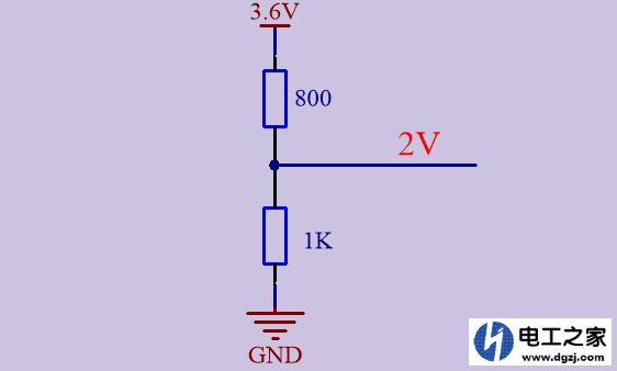 3.6V电压变成2V电路设计