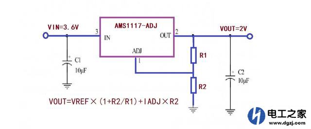 3.6V电压变成2V电路设计