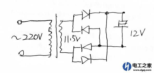 220v转12v制作方法