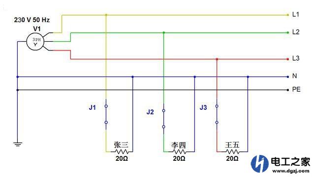 三相五线制零线和地线之间有电位差