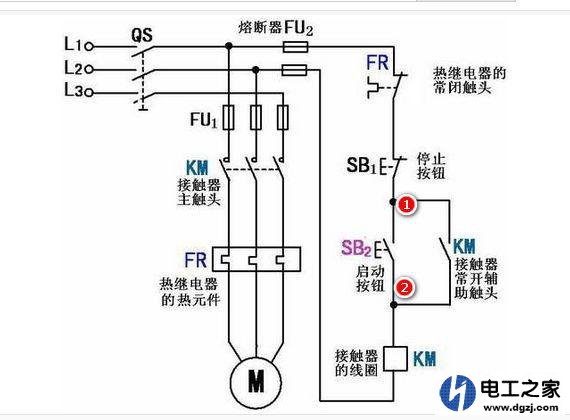 自锁电路图分析线路是如何实现自锁的