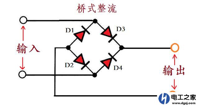 为什么12V交流电经过4个二极管组成的桥式整流电路后既有交流电压