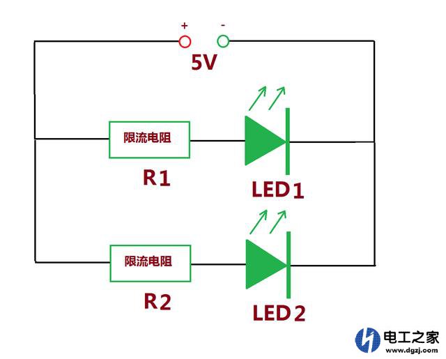 用5V/600mA手机充电器点亮两个LED贴片灯珠串多大限流电阻