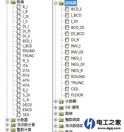 西门子各型号PLC梯形图有什么区别