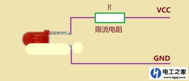 LED灯接在某个电压VCC上怎么计算限流电阻