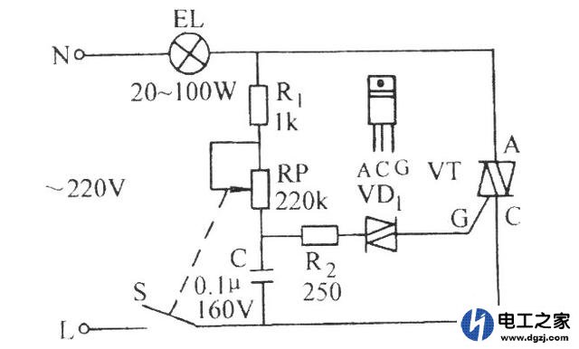 怎么实现对220V灯泡的调光控制