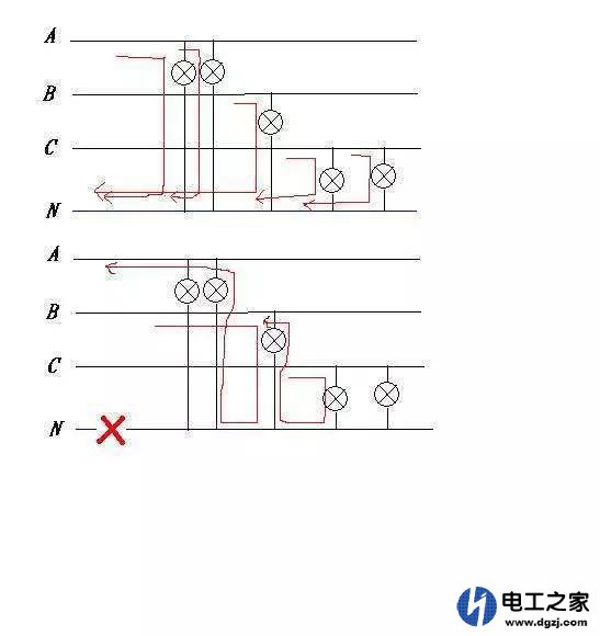 变压器零线断了380V用电设备为什么能正常工作