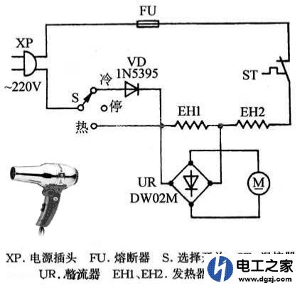 电吹风开关接二极管需要分正负极吗