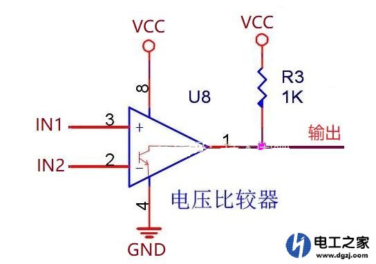 运算放大器和电压比较器原理符号怎么区分