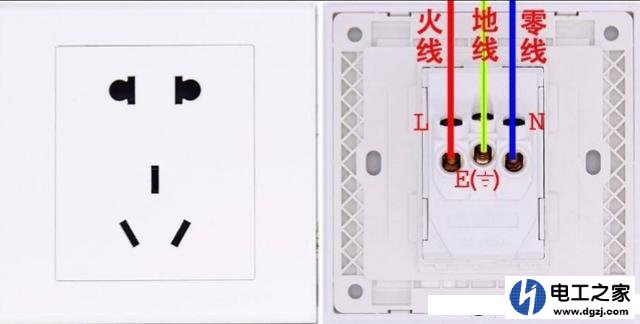 墙上电源插座线怎么接线