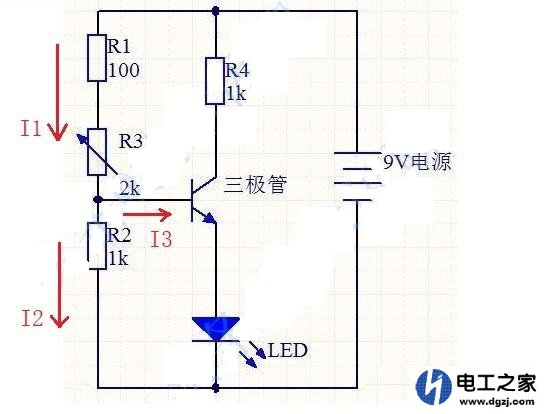 三极管放大电路中电阻R2的作用是什么,R2开路对电路有什么影响