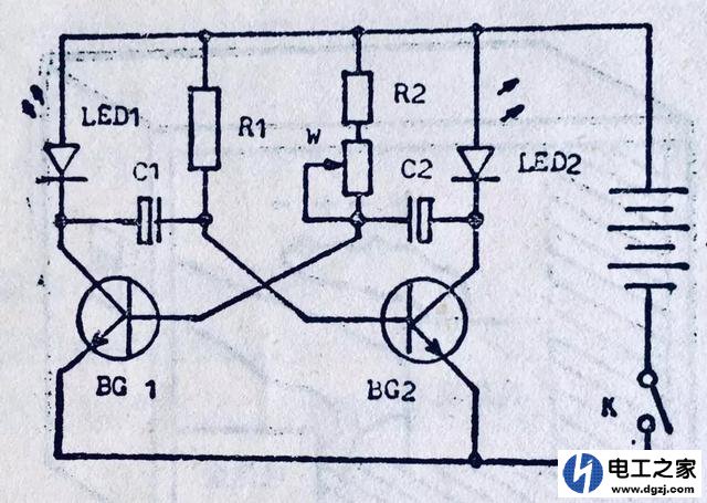 灯箱中闪烁红灯制作方法