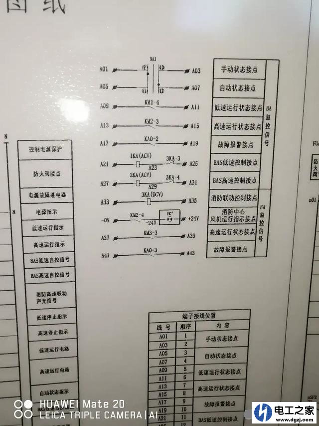 控制柜自动信号和运行状态信号用三芯线怎么接到后台控制箱