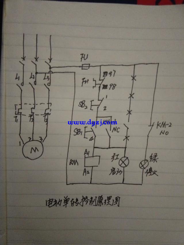 交流接触器和热过载继电器接法