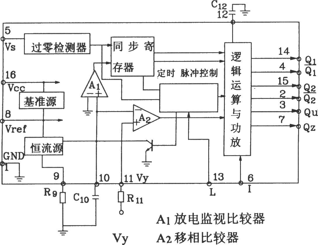 由TCA785可控硅移相触发器实现的三相全控桥触发