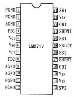 高性能DC/DC变换器LM2717的特点性能和电路应用设计分析