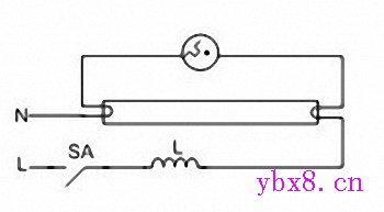 图解日光灯的安装、接线方法