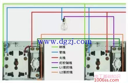 双控三控四控开关接线图解