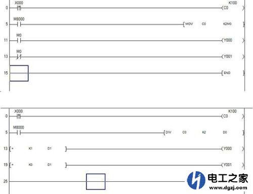 三菱plc判别奇数和偶数的应用指令