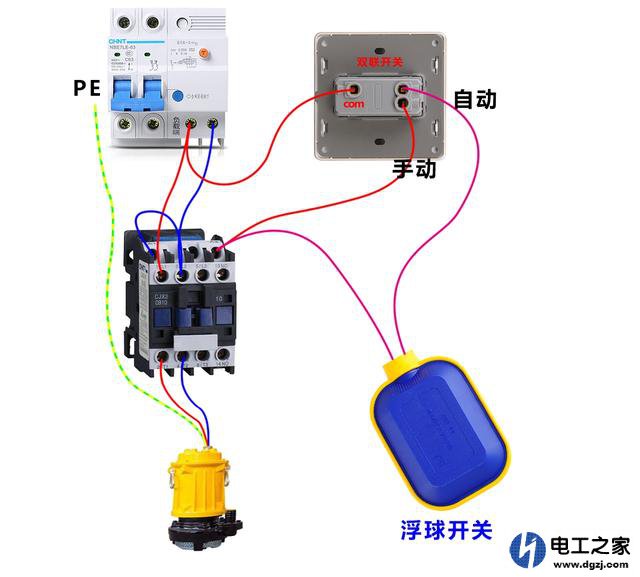 如何设计自动和手动抽水电路