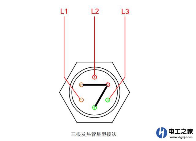 380v的发热管接成星星接法会怎样